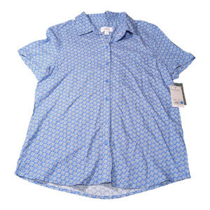 Croft & Barrow - Women's Shirt - Light Blue And White - NWT - Size Small